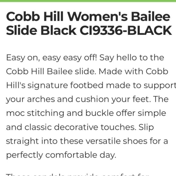 Cobb Hill Rockport Women’s Bailee Slide Black Suede Leather Sz 8 - Picture 11 of 12